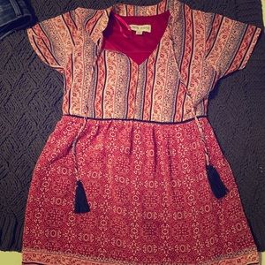 Short sleeve sundress.